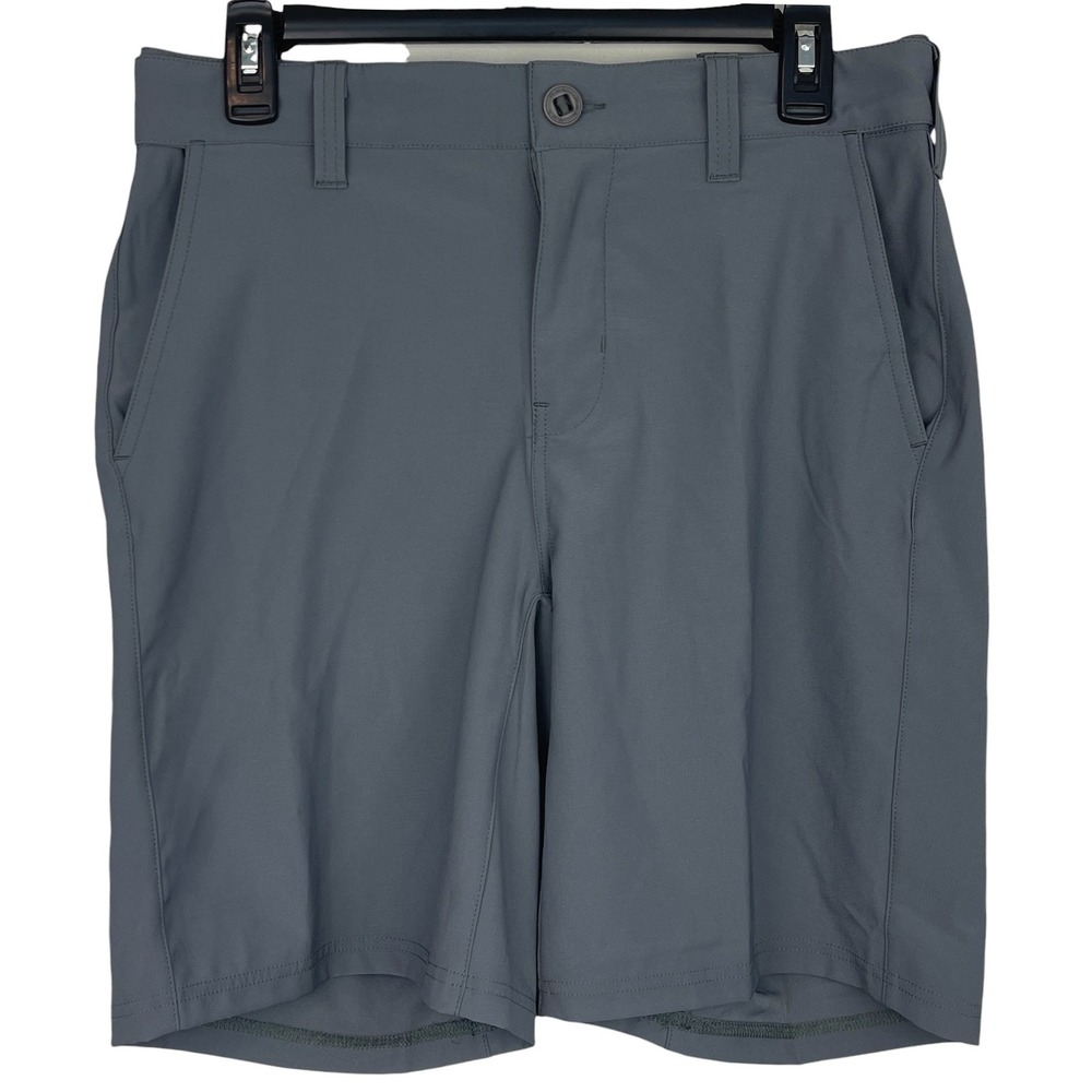 NEW Huk Mens S Pursuit Shorts 8.5" Performance Fishing Shorts Stretch Gray $60